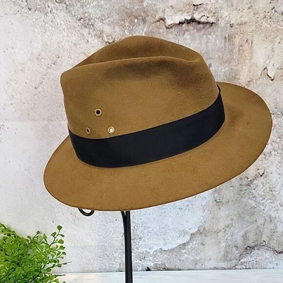 Royal Stetson fedora hat part of The Safari Collection Size 59 ( 7 3/4 ) - Picture 1 of 11